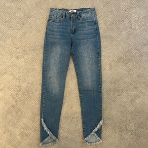 Just Black Denim (JBD) Skinny Jeans with Fringe